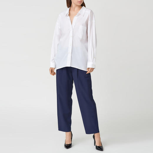 KENZO 高田贤三 女士棉质休闲裤 深蓝色 FB52 PA027 5AI 76 商品图3