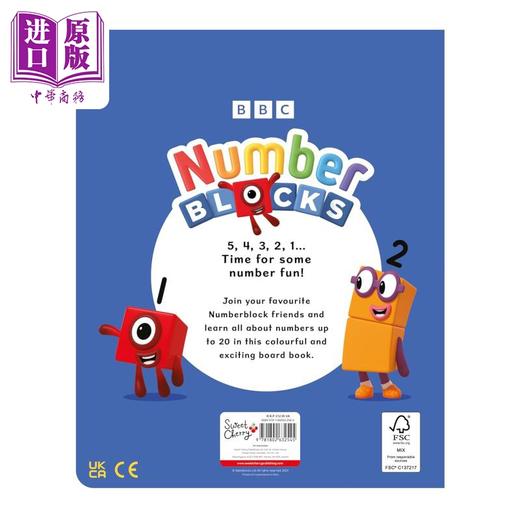 【中商原版】字母积木数字积木探索 Numberblocks Number Explorer A Big Board Book 英文原版进口 儿童卡通动画 纸板书绘本 商品图2