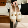 Safiya/索菲娅 2023秋新款外穿一脚蹬休闲编织平底渔夫鞋 SF33112423 商品缩略图5