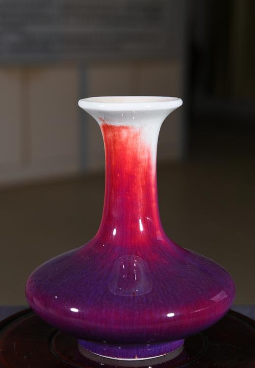 玫瑰紫釉扁肚瓶 商品图0