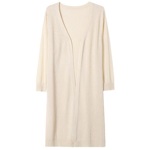 CC13-6822夏季防晒衣女2024新款宽松白色洋气休闲中长款垂感透气冰丝上衣薄 商品图4