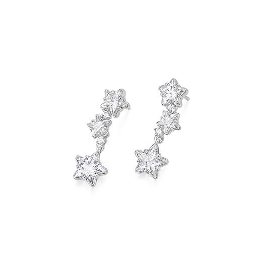 KADER卡蒂罗 小星愿耳钉 925银璀璨流星绚丽闪耀设计耳饰 灵动百搭梦幻吸睛约会配饰 情人礼盒520 商品图2