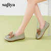 Safiya/索菲娅2023新款春夏浅口低跟真皮蝴蝶结平底休闲单鞋SF31112435 商品缩略图4