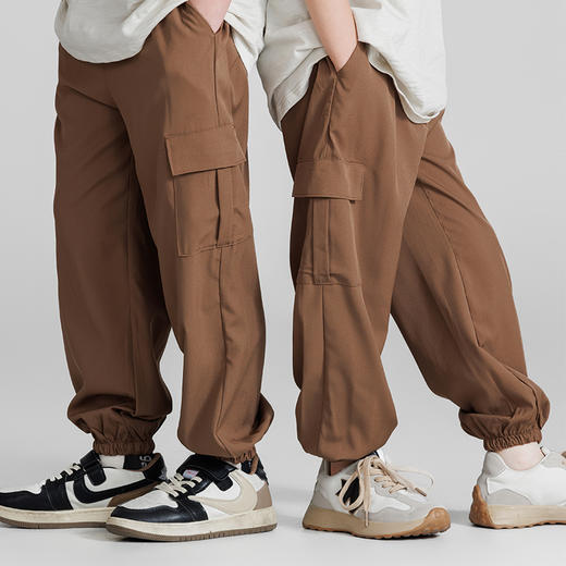 59.9元2条【春季款儿童工装裤中大童休闲运动长裤】两件起拍，一件不发货   可亲子多口袋束腿工装裤  A类品质，100-180cm 商品图4