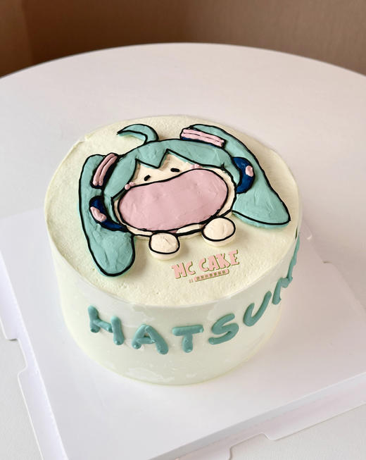 初音未来手绘平面蛋糕 商品图0