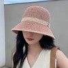 【百变渔夫，日系显脸小帽】网红款镂空设计带来透气性，M字母点缀独具特色。素颜遮脸，展现女性恬静优雅，折叠便携，随意搭配。 商品缩略图4