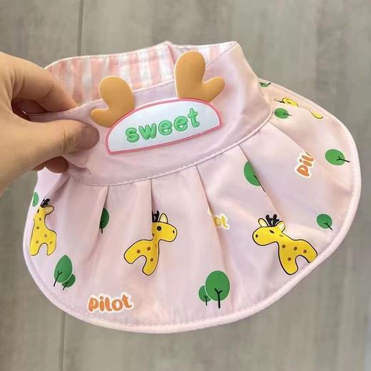 【舒适亲肤，婴儿防晒帽！】婴幼儿帽子夏季遮阳空顶帽宝宝，超萌透气薄款防晒男女童沙滩太阳帽！ 商品图3