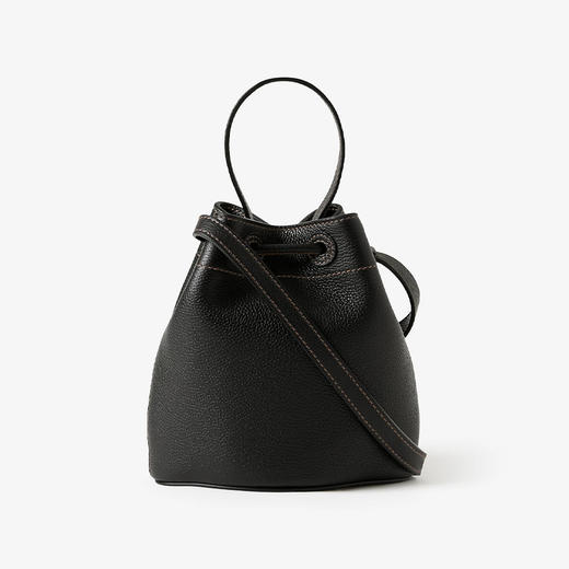 BURBERRY 巴宝莉 女士迷你 TB专属标识 水桶包 黑色 8066182 A1189 商品图2