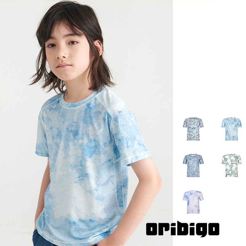 【清仓 不退换】Oribigo儿童网眼印花T恤 | 透气凉爽、柔弹亲肤、穿着舒适、时尚休闲、好看百搭【HZ】
