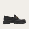 FERRAGAMO 菲拉格慕 男士 Gancini 扣饰莫卡辛鞋 黑色 768108 商品缩略图0