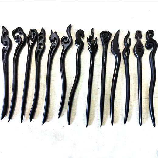 黑檀木素发簪（款式随机） 商品图0