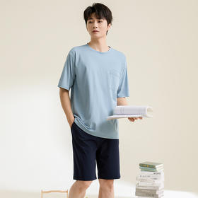 康妮雅男式短袖短裤套头套装