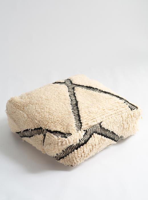 伽罗 JALO 摩洛哥进口手工羊毛地毯坐墩Azilal图案类型 商品图0