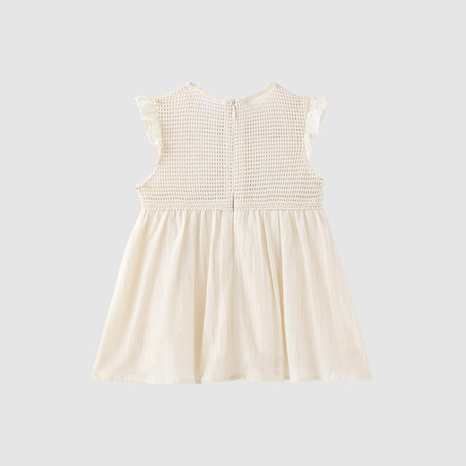 英氏-童衣类（夏）H4英梭短袖连衣裙砂壳色100CM 商品图1