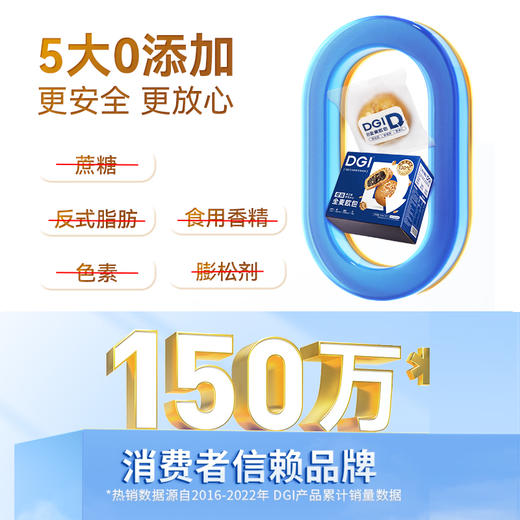 【DGI】低GI夹心欧包非全麦无糖精糖友健康代餐营养早餐孕妇零食面包330g 商品图2