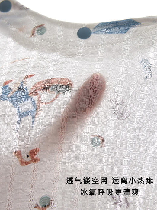 贝肽斯婴儿连体衣夏季薄款新生儿男女宝宝衣服无袖背心纯棉睡衣 商品图1