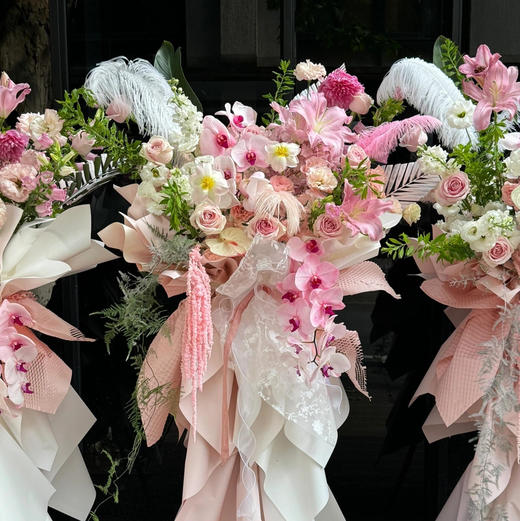 仙子之吻蝴蝶兰高级感开业花篮一对 商品图2