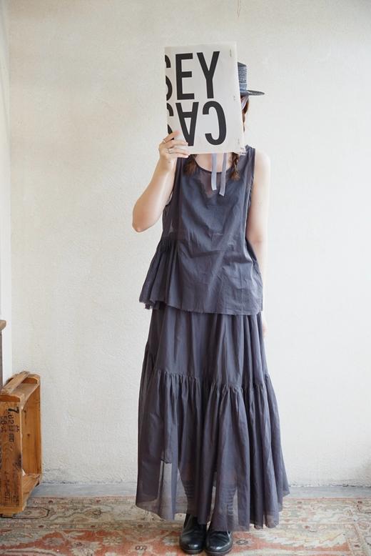 elsa esturgie 不对称褶边吊带无袖背心 商品图4