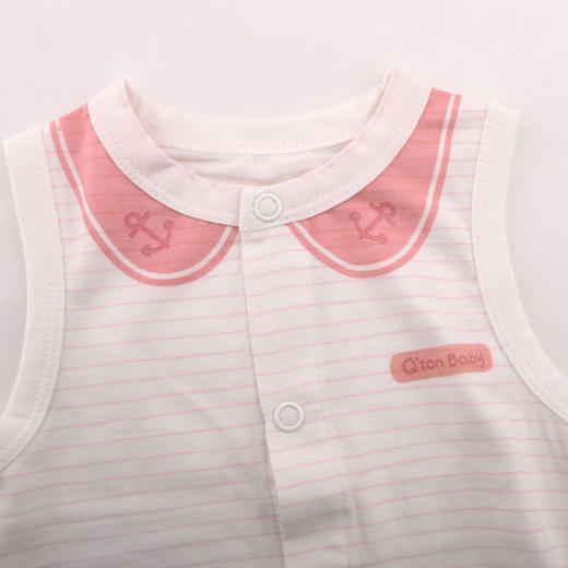 棉果果夏季莫代尔有机棉纱内衣背心开裆连体衣连身衣M221725420230 商品图1