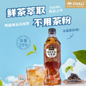 【新品上市】CHALI 鸭屎单丛乌龙茶无糖茶饮料500ml 15瓶/箱