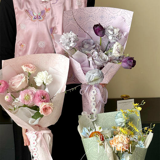 新中式云肩纸（5套10张）含云锦刺绣贴 商品图11