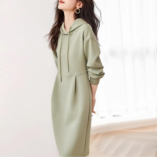 裁缝学苑AQ266卫衣连帽裙子新款空气层显瘦连衣裙纸样女装样板 商品图1