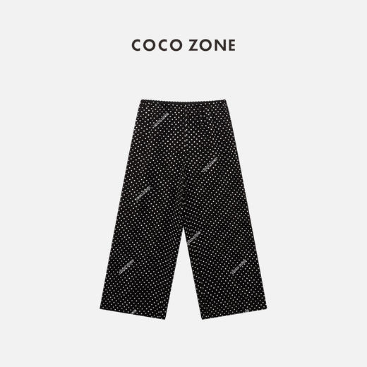 COCO ZONE“奶奶裤”2024夏季新款复古波点休闲裤宽松舒适阔腿裤CC1B0842 商品图0