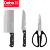 【精选】德铂菜刀轻薄厨房家用刀具三件套 久握不累 防锈耐磨 商品缩略图4