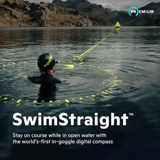 FORM 第二代 AR 泳镜 Smart Swim 2 心率检测 配速距离时间显示 非质量问题不退 商品图4