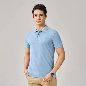 轻奢男装夏季简约休闲polo衫翻领短袖上衣  XLM-CAC8686930*