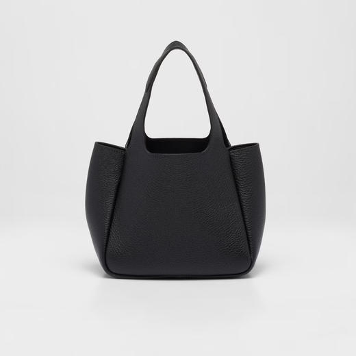 PRADA 普拉达 女士金属刻字徽标皮革手提包 黑色 1BA349 2DKV F0002 OOO 商品图2