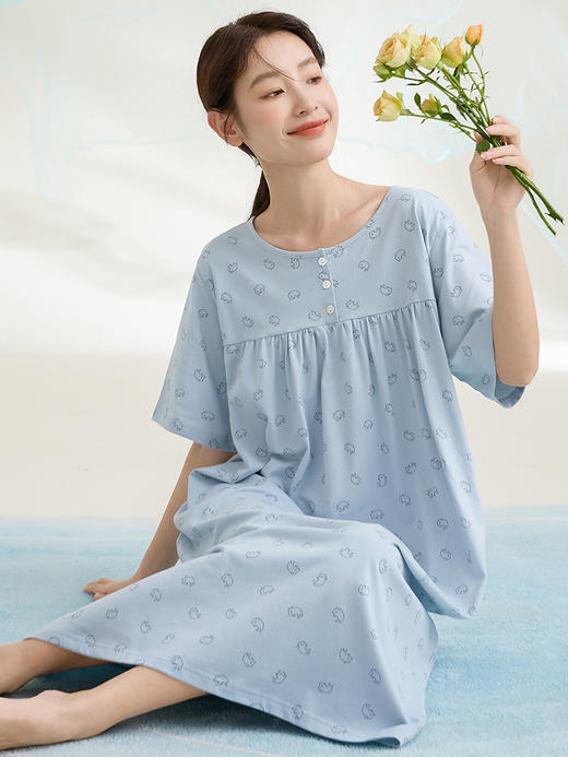 康妮雅女式短袖睡裙 421622515 商品图3