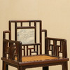 清 红木镶云石攒接靠背扶手玫瑰椅成堂（一堂四只） 商品缩略图1