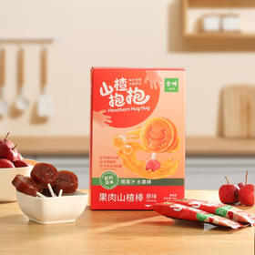 山楂抱抱无糖果肉山楂棒(水蜜桃味)108G