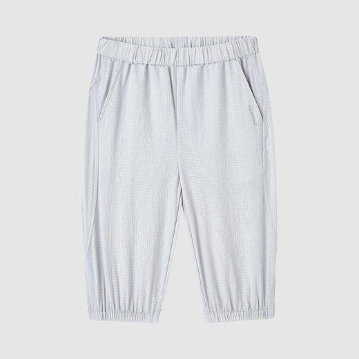 英氏-童衣类（夏）H4英梭长裤平菇灰100CM男 商品图0