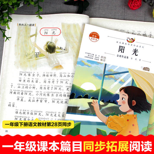 语文课本作家作品系列彩色  阳光 金波作品集 商品图3