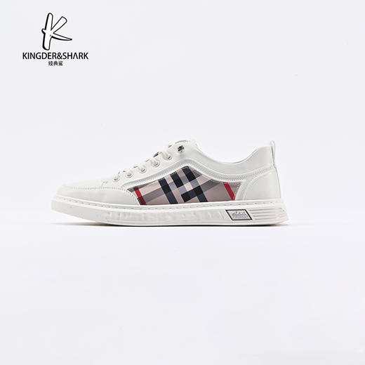经典鲨春季新款男士韩版时尚拼色一脚蹬平底休闲鞋跑步鞋KW266-D14021 商品图4