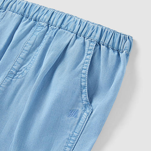 英氏-童衣类（春）H4英梭长裤 浅牛仔蓝100CM男 商品图2