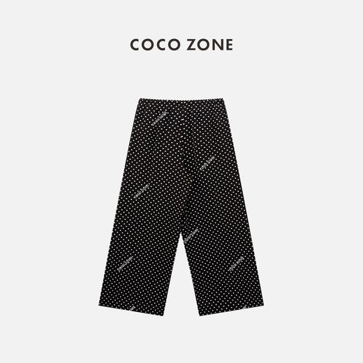 COCO ZONE“奶奶裤”2024夏季新款复古波点休闲裤宽松舒适阔腿裤CC1B0842 商品图1