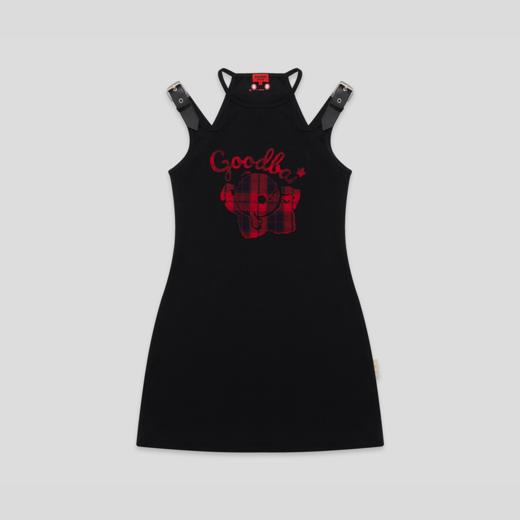 GOODBAI GOODEES格纹贴布绣logo吊带连衣裙 商品图3