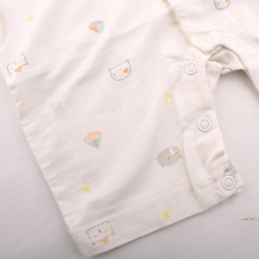 棉果果夏季莫代尔有机棉纱内衣对开连体衣连身衣哈衣M201722420228 商品图3