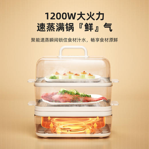 七彩叮当升级款多功能电蒸锅DZ08 商品图3