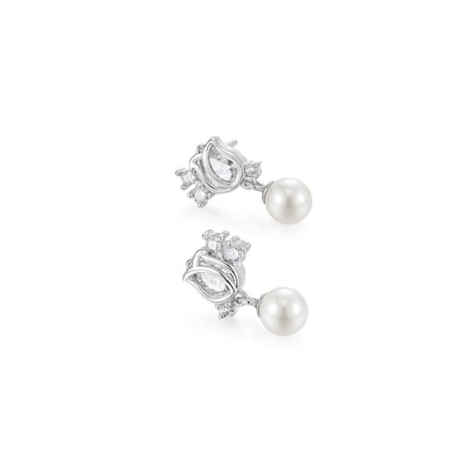 KADER卡蒂罗 在逃公主系列 流光郁金香耳钉 925银优雅花朵造型温柔春日设计耳饰 梦幻吸睛约会配饰 情人礼盒520 商品图2