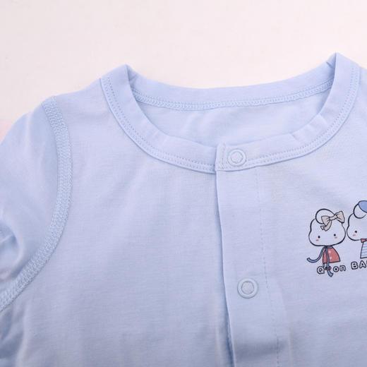 棉果果夏季男童女童短袖对开连体衣连身衣哈衣  M201722419227 商品图5