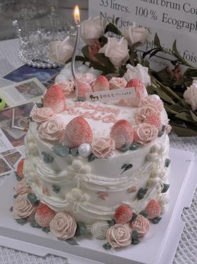 春日巧克力草莓蛋糕（百分百进口动物奶油）