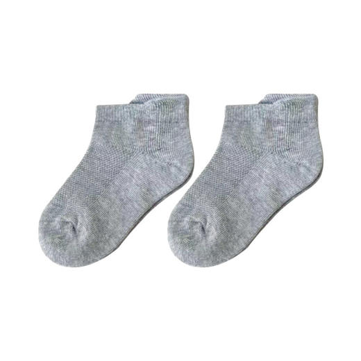 【5双装！学校指定款网眼小白袜】儿童袜子夏季薄款网眼袜纯色棉袜男女童宝宝袜子夏天学生运动潮袜 商品图7