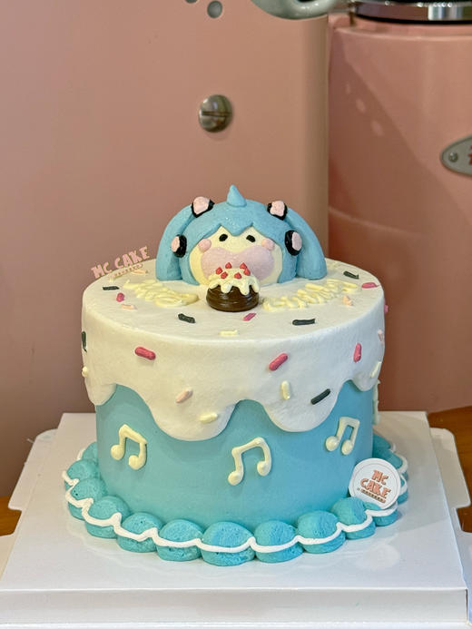 初音未来立体裱花头像蛋糕 商品图0