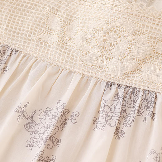 英氏-童衣类（夏）H4英梭背心裙浅雅杏100CM女 商品图6