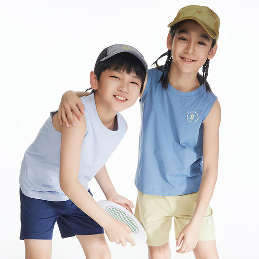 onmygame【爽爽衣】儿童背心吸湿排汗儿童夏季无袖运动上衣24新款 商品图1