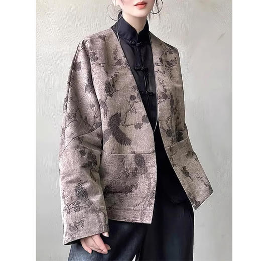 裁缝学苑AS228新款宋锦香云纱复古国风小系外套纸样女装上衣样板 商品图5